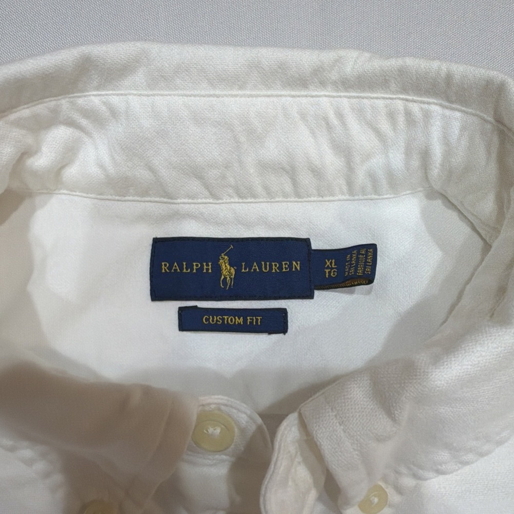 Ralph Lauren Boys Button-up Shirt Size XL White - Picture 3 of 4